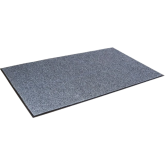 Crown Marathon Heavy Traffic Scraper/Wiper Mat - 2' x 3', Blue/Gray